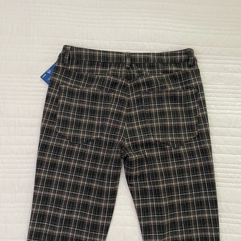 Arizona Jean Co Brown Plaid Flare Leg Pants Juniors XS NWT - Picture 10 of 14